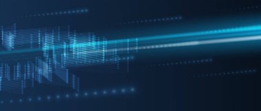 Yapay zeka kavramsal teknoloji Illustration. Fütüristik arka plan