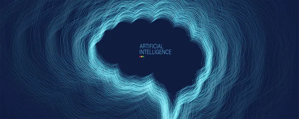 Resumen Inteligencia Artificial Fondo Web Tecnología Concepto Virtual — Archivo Imágenes Vectoriales