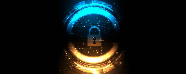 Internet Digital Syber Sicherheitstechnologie Konzept Für Geschäftlichen Hintergrund Schleuse Für — Stockvektor