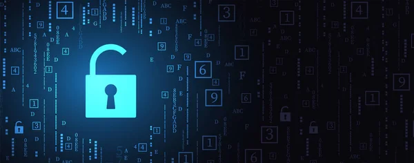 Кібербезпека Інформація Або Мережевий Захист Майбутні Сервіси Кібер Технологій Бізнес — стоковий вектор