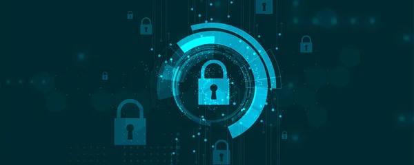 Cybersécurité Information Protection Des Réseaux Futurs Services Web Cybertechnologie Pour — Image vectorielle