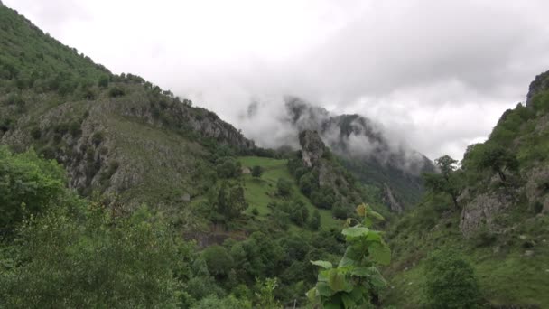 Asturias montañas rápido — Vídeo de stock