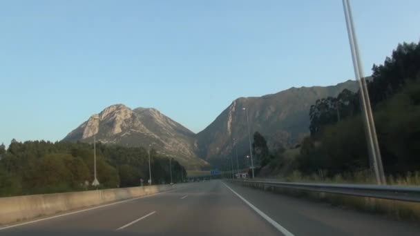 Asturias yol 60 — Stok video
