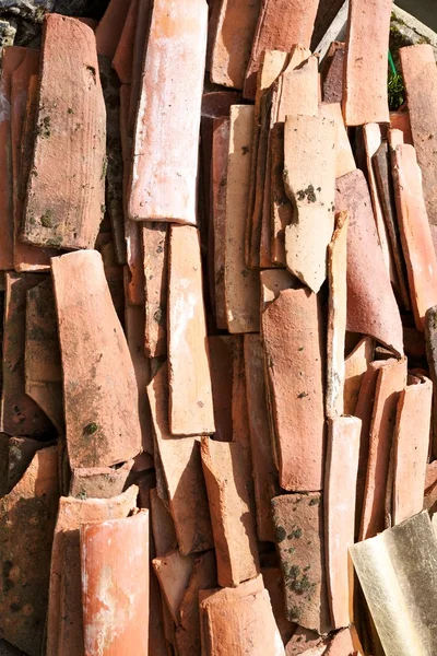 Orange tiles stacked — Stock Photo, Image