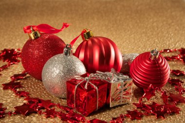 Altın dokulu arka plan Christmas