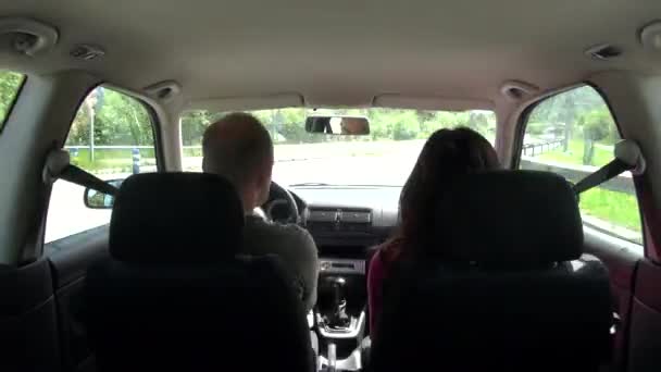 Interior do carro de condução 60 rápido — Vídeo de Stock
