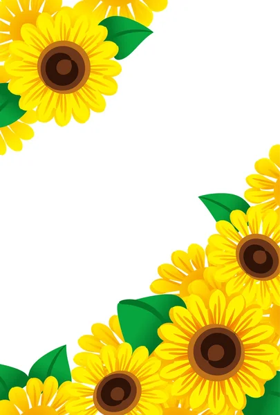 Telaio del girasole Illustrazione Stock