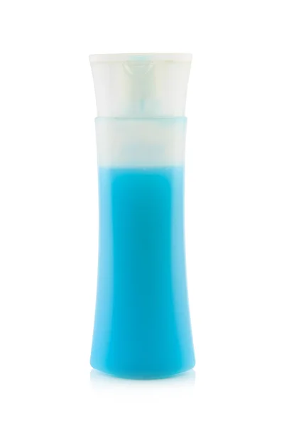 Botella de plástico para loción, jabón, champú, protector solar — Foto de Stock
