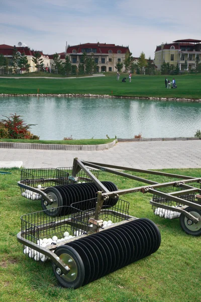 Raccoglitore di palline da golf e collezionista — Foto Stock