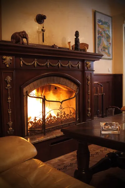 View on a fireplace — Stock Photo, Image
