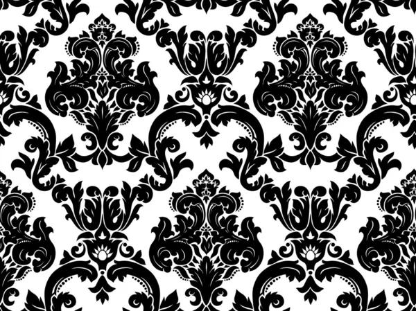 Vector. Seamless damask pattern — Stock Vector