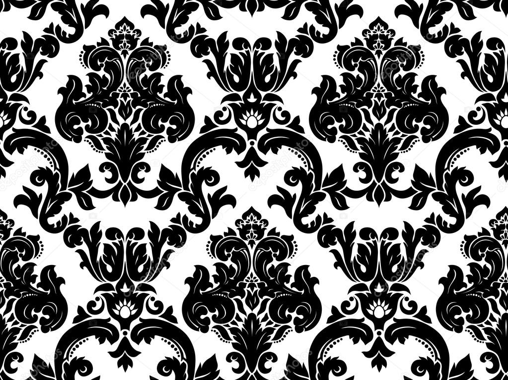 Vector. Seamless damask pattern