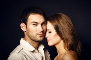 güzel bir çift portresi