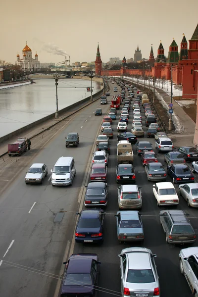 モスクワの交通渋滞 — ストック写真