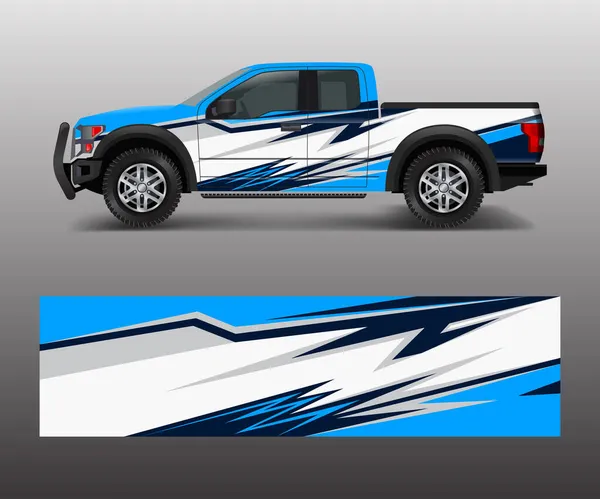 Abstrakt Racing Grafisk Bakgrund Vektor För Offroad Fordon Wrap Design — Stock vektor