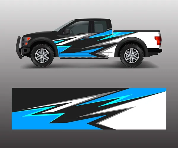 Design Gráfico Moderno Abstrato Para Adesivos Embrulho Marca Caminhões Veículos —  Vetores de Stock