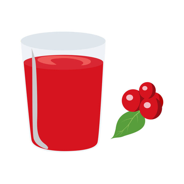 cherry juice with a cherry illustration on the sid