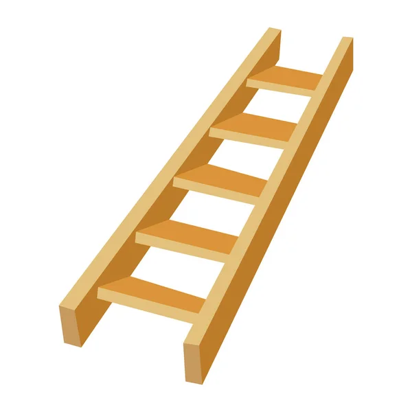 平面図ベクトル木製の階段 — ストックベクタ