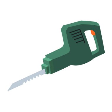 Karşılıklı testere bıçağı dayanıklılığı vektör çizim tasarımı çizimi