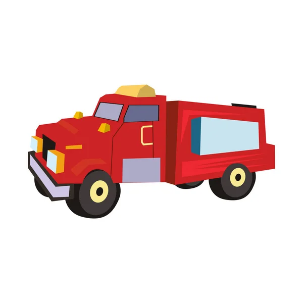 Feuerwehr Ikone Vektorillustration Flachbild Illustration — Stockvektor
