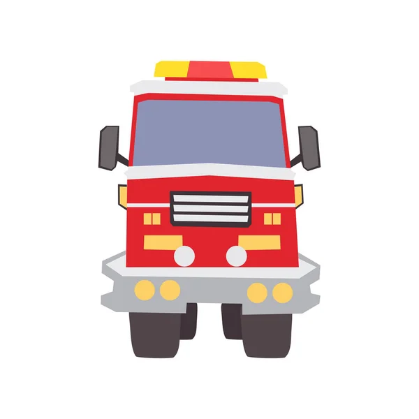 Плоский Значок Пожежної Машини Плоский Дизайн Піктограми Протипожежного Обладнання — стоковий вектор