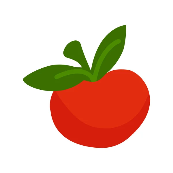Tomaten Symbol Tomaten Vektordesign Gemüse Ikone Vitamin Gemüse Vektorgrafik — Stockvektor