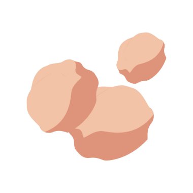 düz vektör fındıkları ikon vektör çizimi