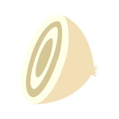 Sarımsak logosu düz stil. Ayrı bir nesne. Sarımsak ikonu. Vektör illüstrasyonu.