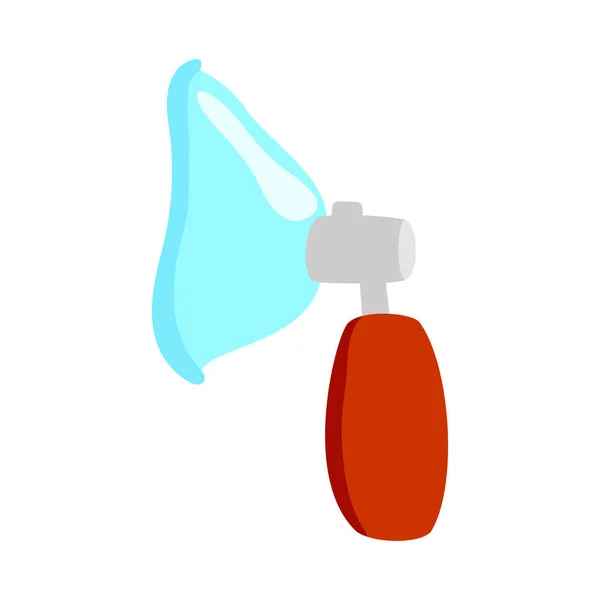 Plastic Spray Bottle Flat Vector Illustration — Stock Vector