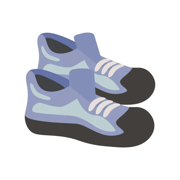Παπούτσια Αθλητικά Παπούτσια Επίπεδη Σχεδίαση Εικονογράφηση Διάνυσμα — Διανυσματικό Αρχείο