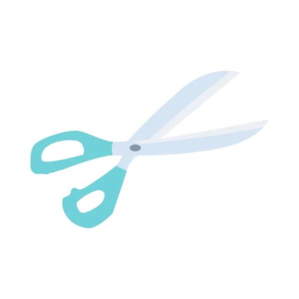 Flache Vector Icon Illustration Des Scissors Icons Auf Weißem Hintergrund — Stockvektor