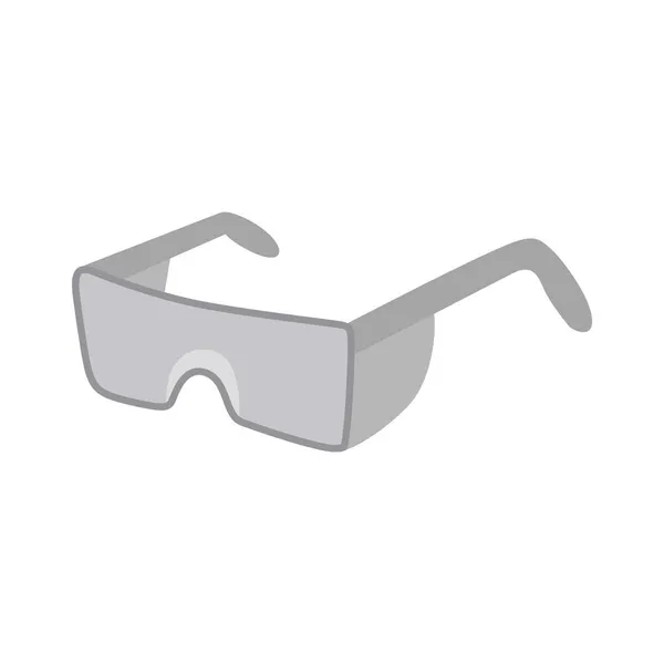 Kaynakçı Gözlüğü Ikonu Kaynakçının Gözlük Vektör Simgesinin Düz Çizimi Beyaz — Stok Vektör
