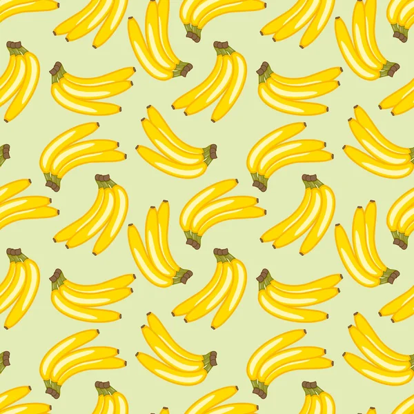 Płynny Wzór Wektorowy Żółtych Bananów Żółty Owoc Płynny Wzór Tekstury — Wektor stockowy