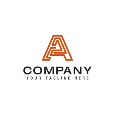 Abstract letter A logotype Modern logo idea sign Universal emblem vector icon.