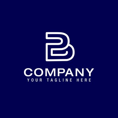 Creative and Minimalist Letter B PB Logo Design template vector