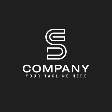 DS SD Logo Monogram Icon Vector Template