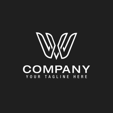 Initial linked letter VW logo design Modern letter VW logo design vector with modern trendy