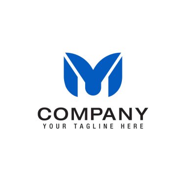 Abstract letter YM logo Modern template design. Vector illustration