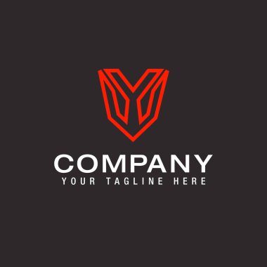 initials alphabet logo icon vector WY YW Logo Line Design Template Vector