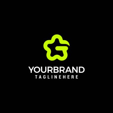 G Letter with Star Logo Template vector icon illustration design