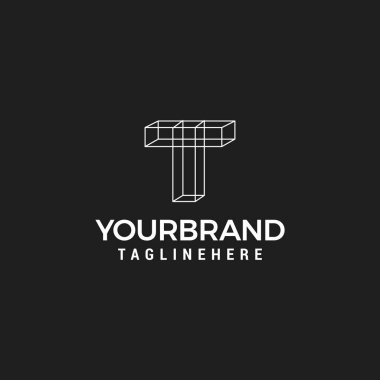 Initial Letter T with Architecture Graphic Logo Design