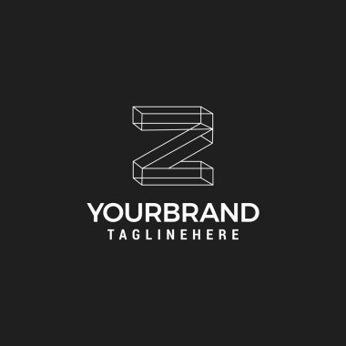 letter z logo vector template architecture
