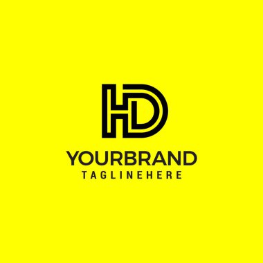 Letter HD vector line logo design Creative minimalism logotype icon symbol.