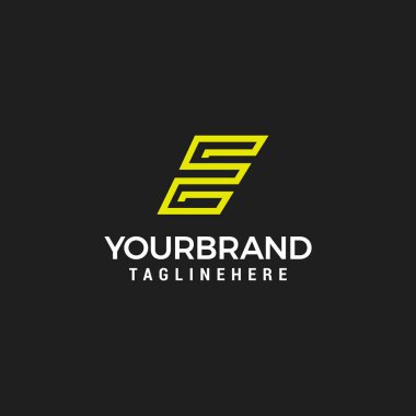 Simple E Letter Infinity Logo Line Design Template Vector