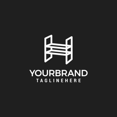 Letter H logo icon design template elements vector