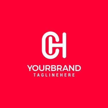 CH Logo Monogram Icon Vector Template Design Vector