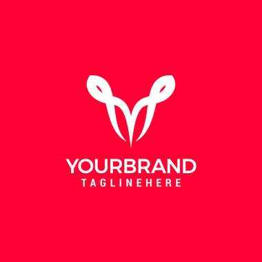 M letter logo design template vector for brand