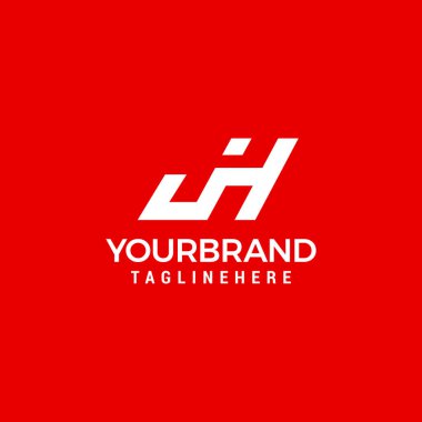 J H JH Initial Letter Logo design vector template Graphic Alphabet Symbol for Corporate Business Identity