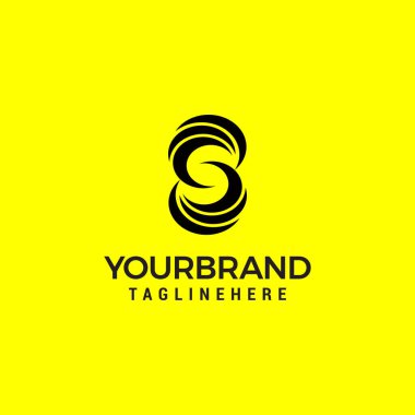 S Harfi Sinerji İş Logosu Tasarım Vektörü illüstrasyon şablonu