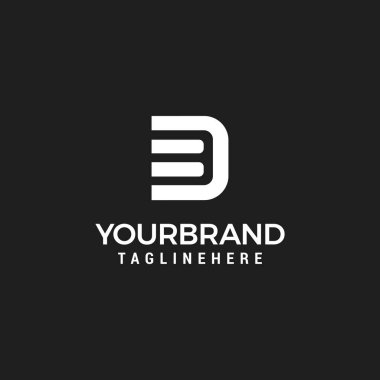 Alphabet letters Initials Monogram logo ED DE logo design